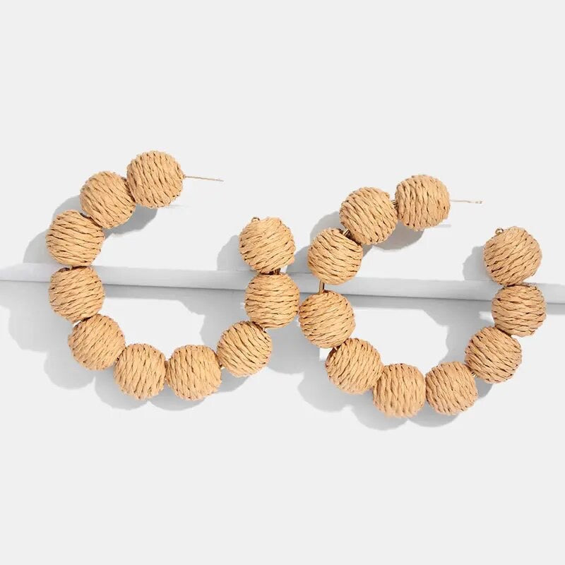 Woven Hoop Earrings