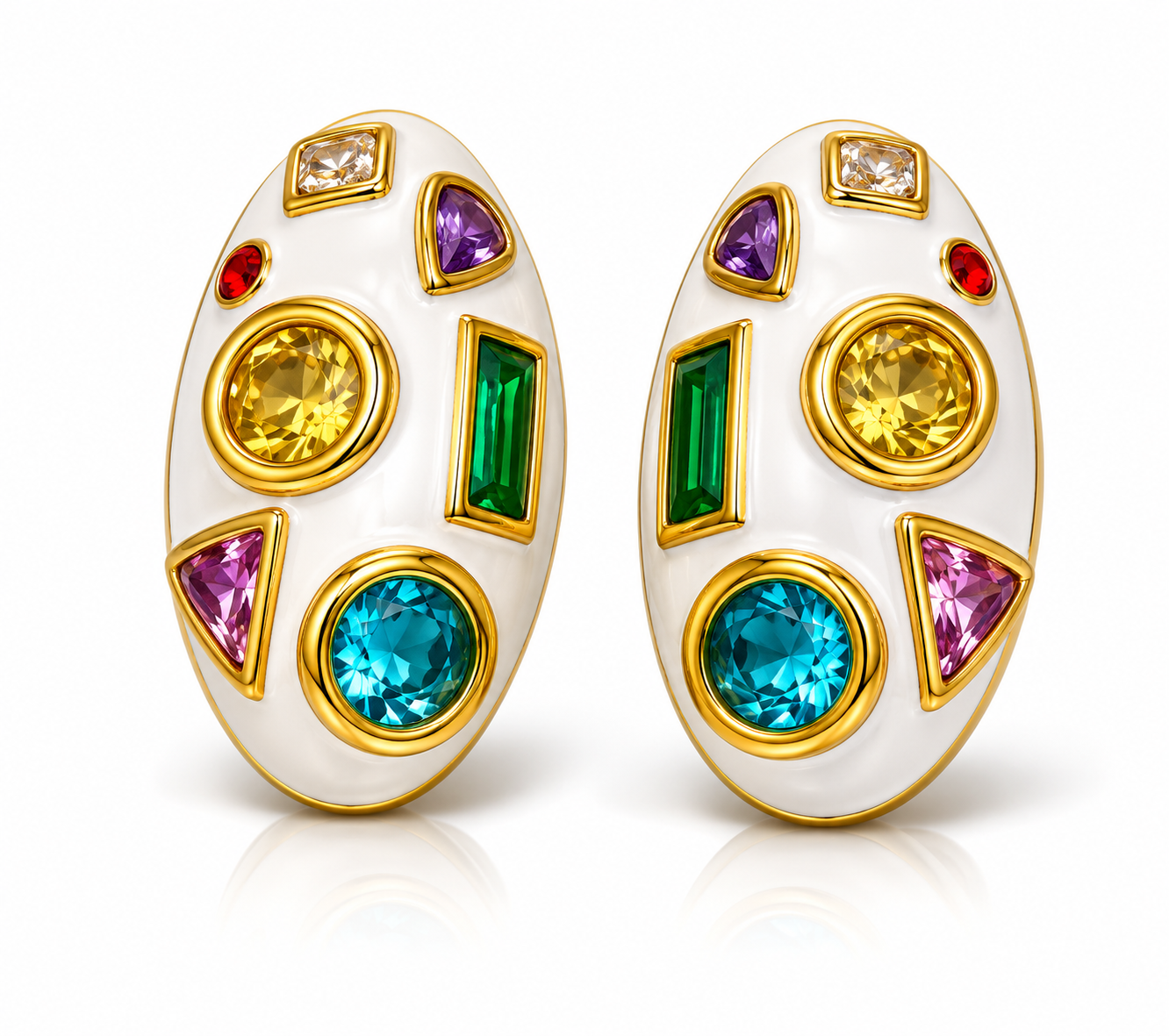 Gem Mosaic Earrings