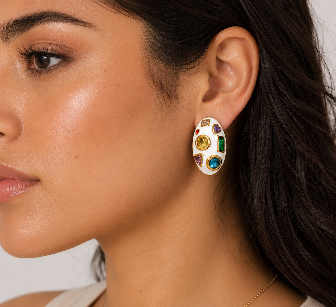 Gem Mosaic Earrings