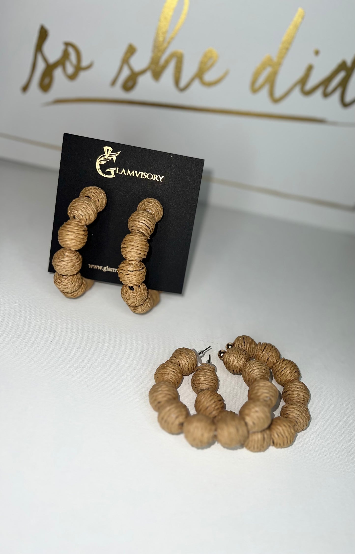 Woven Hoop Earrings