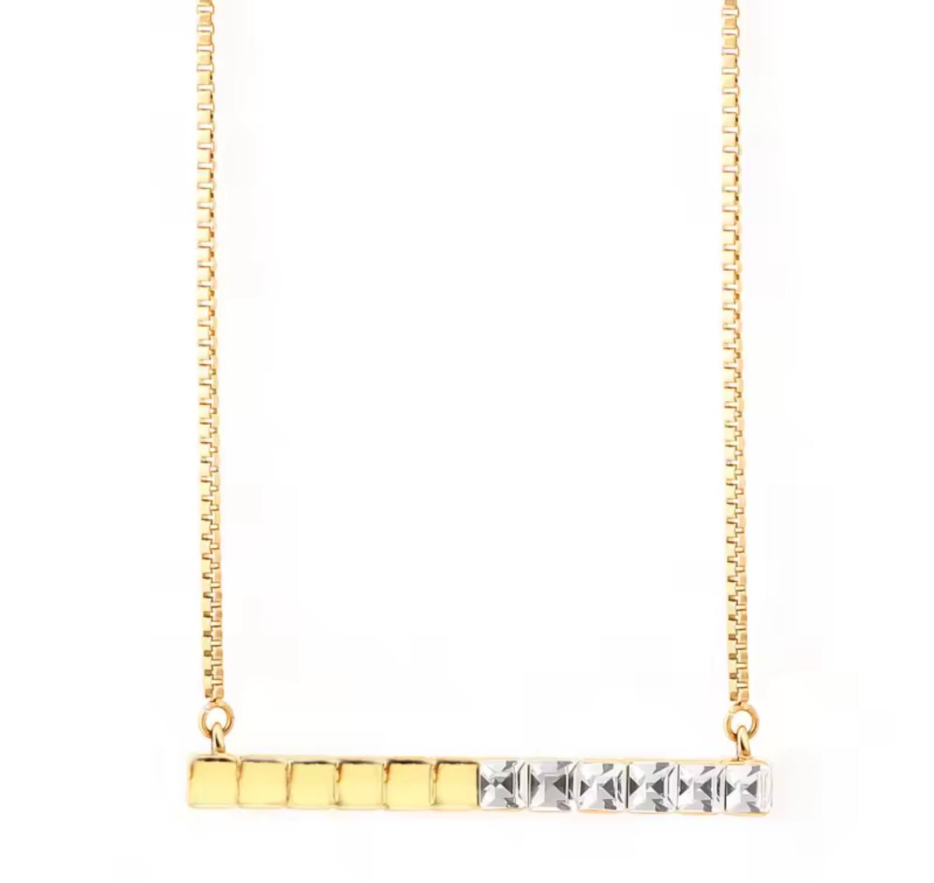 Crystal Bar Necklace