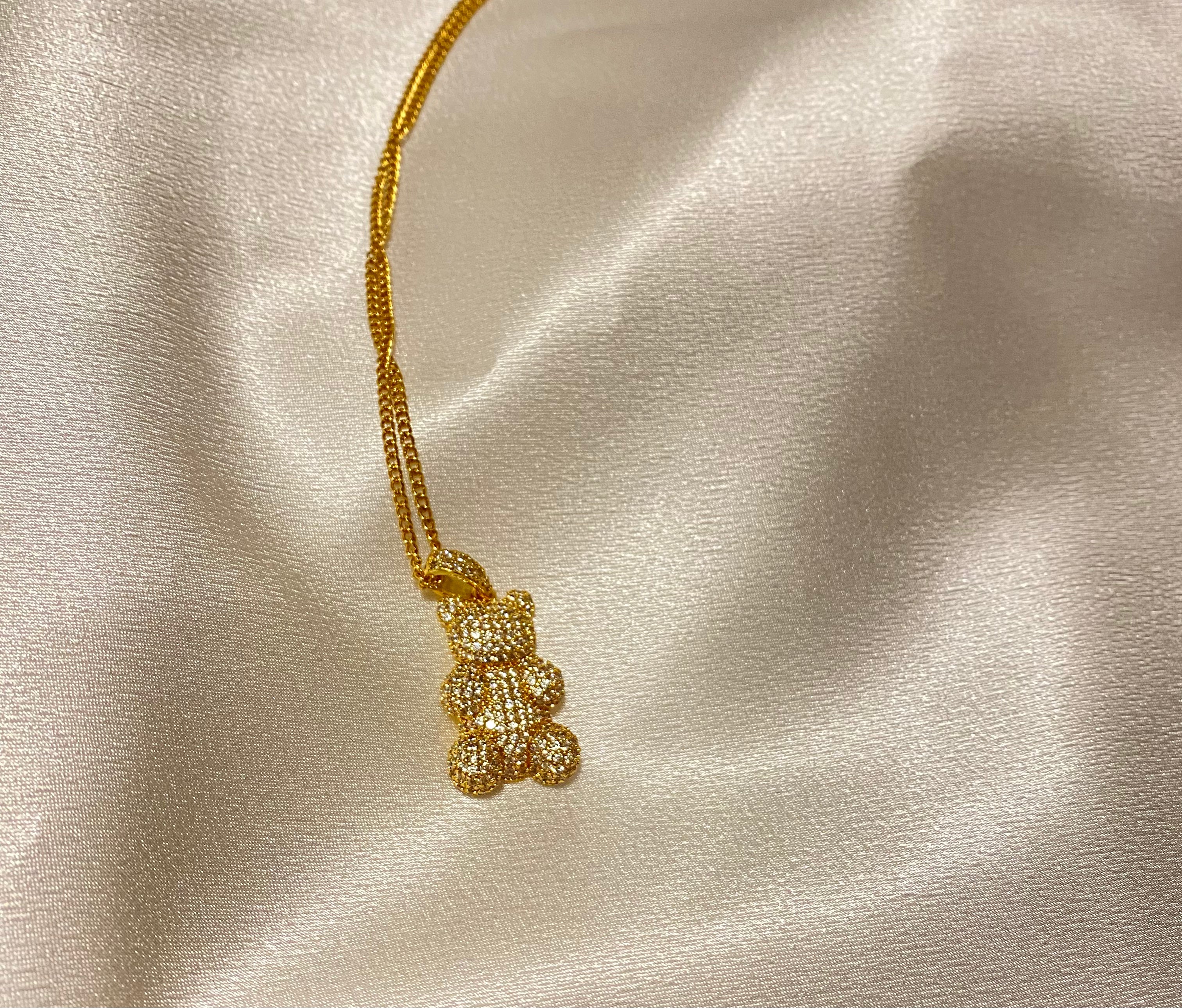 Bling Bear Necklace